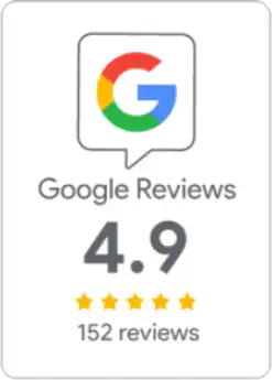 Valutazione Google 4,9 su 5 basata su 152 recensioni